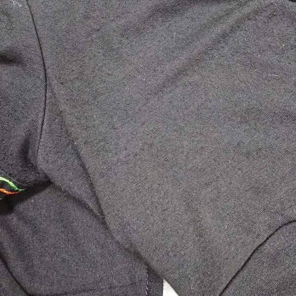 Cache Dress Womens Medium Black Short Bell Sleeve Embroidered Boho Festival - Picture 13 of 14